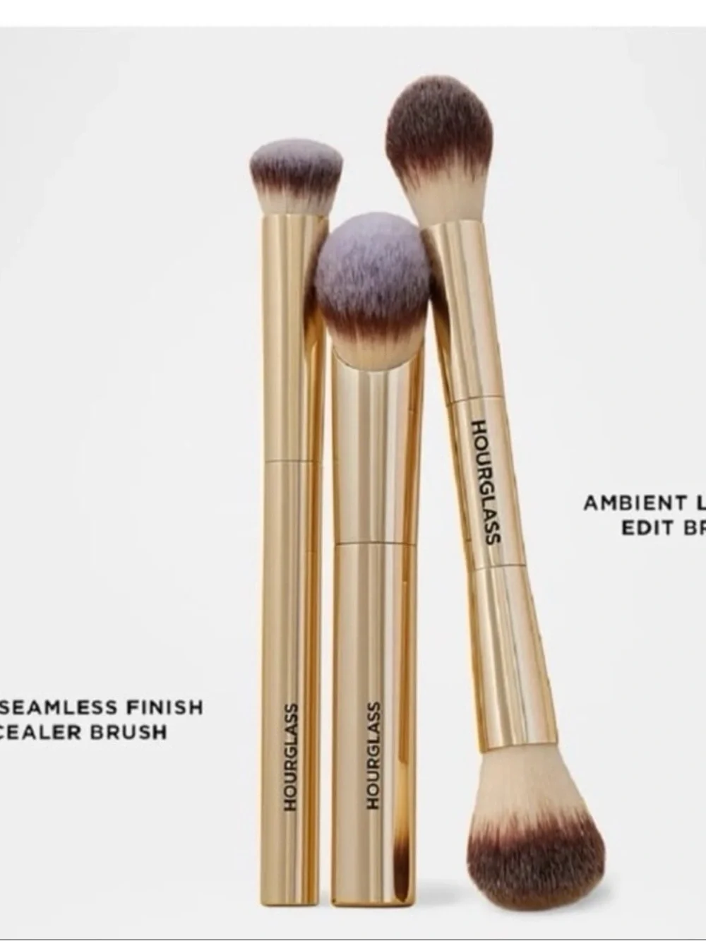 Hourglass Complexion Essentials Dragon 3pc Brush Set  No Tube ~NEW~